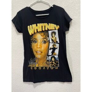 Whitney Houston‎ T Shirt Black Large Graphic Tee Music Pop Legend 2021